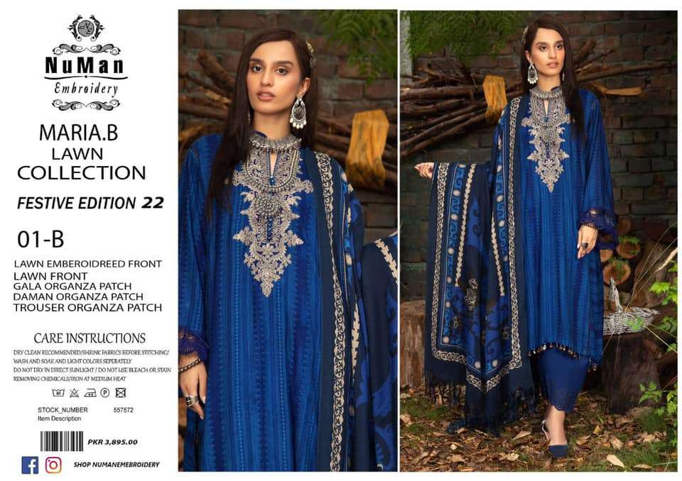 MARIA B by Numan Embroidery Volume 1